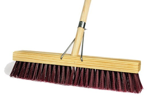 305mm (12") Platform Broom Black - Soft Fibre