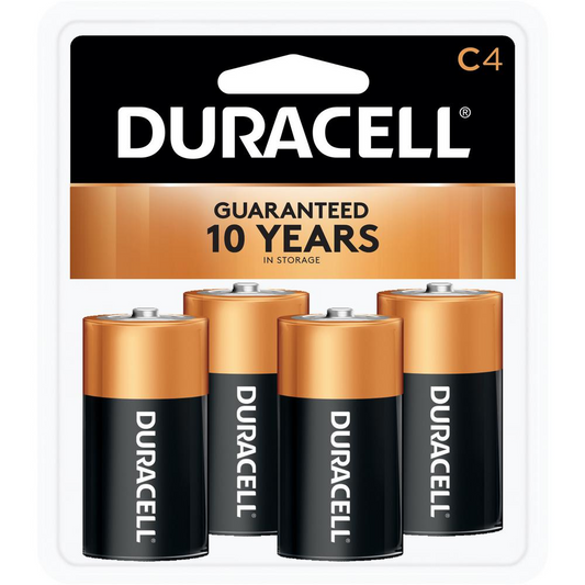 C-Cell Batteries ( Duracell ) Pack of 2
