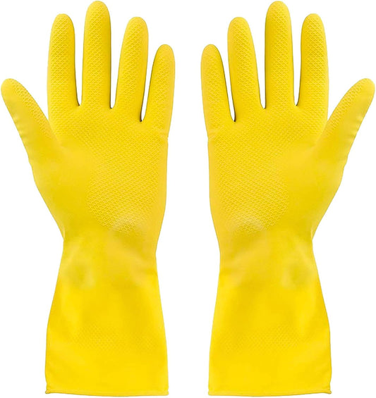 Yellow Household Gloves- Small, Medium, Large